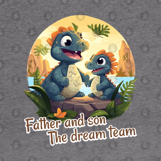 Father and son, the dream team by JessCrafts